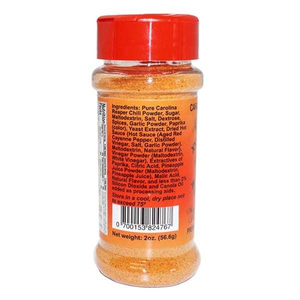 Carolina Reaper Sriracha Powder Jar - right