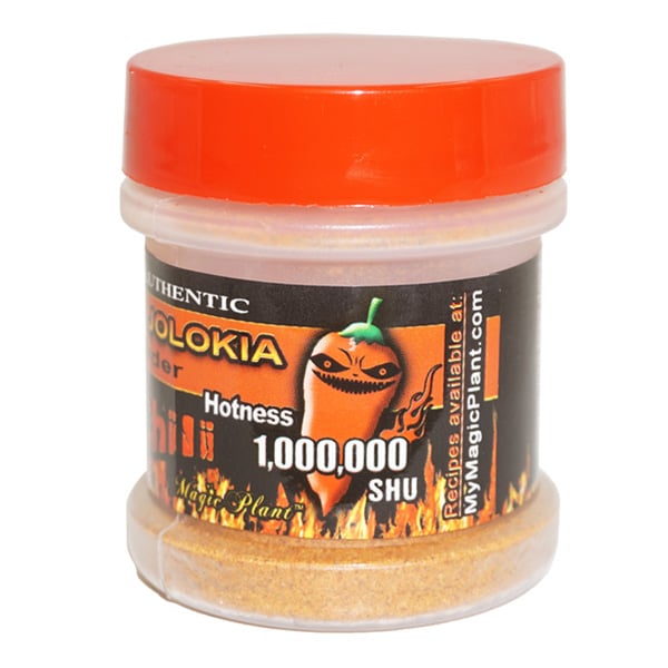 Smoked Ghost Chilies Powder in a Jar