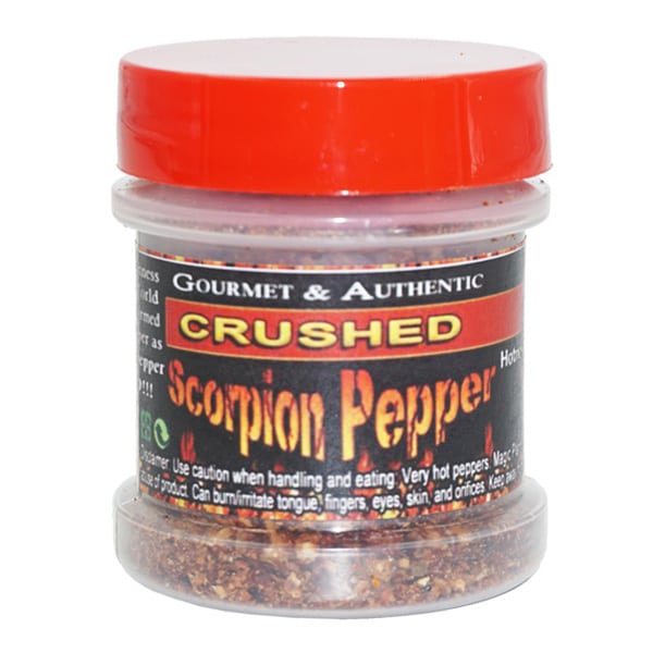 Scorpion Pepper Flakes in a Jar